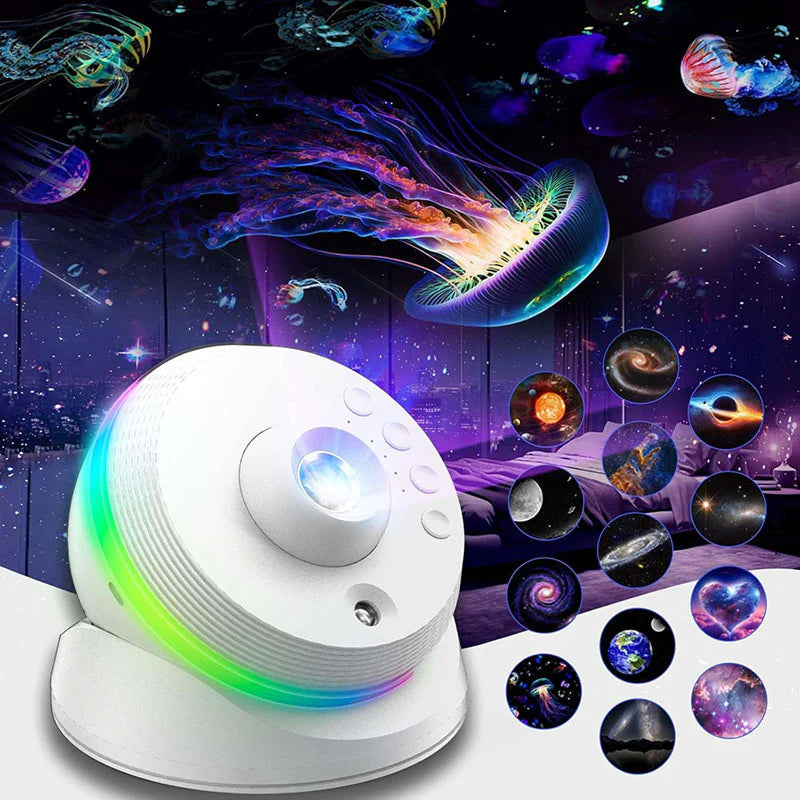 ObseVersy 4K HD Galaxy Projector with 13 Film Discs