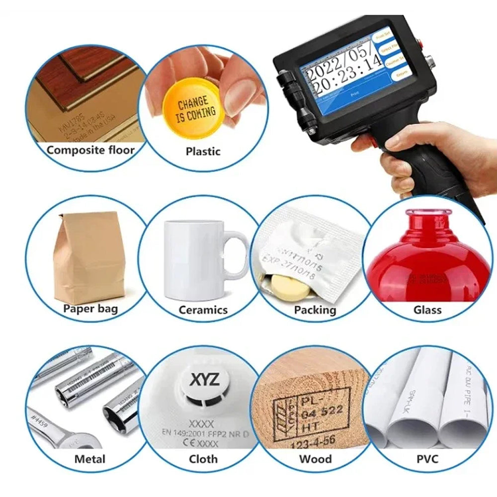 HandyPrin 600 DPI Portable Handheld Inkjet Printer for Industrial Coding