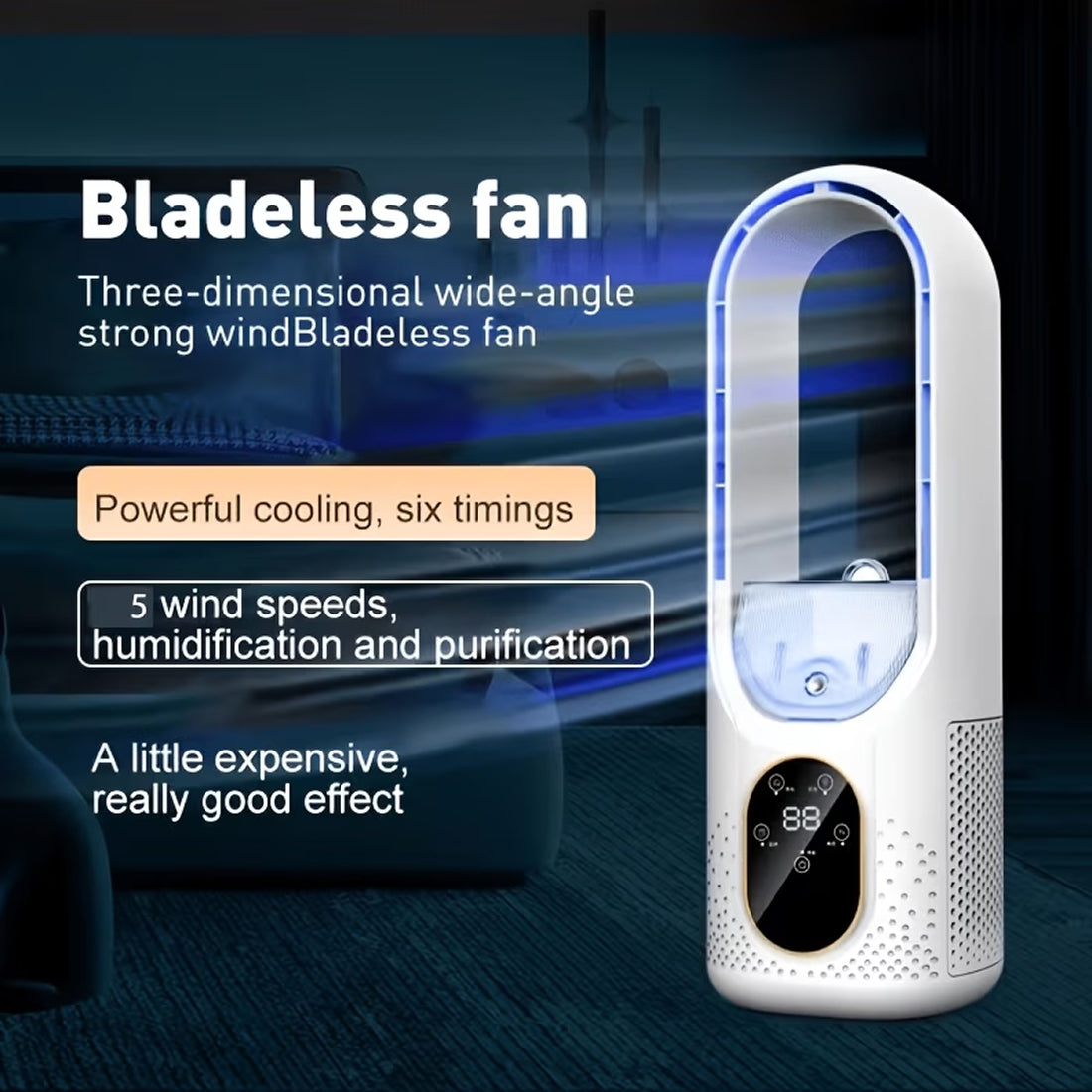 AiryKull Portable Air Cooler 720° Bladeless Fan UK