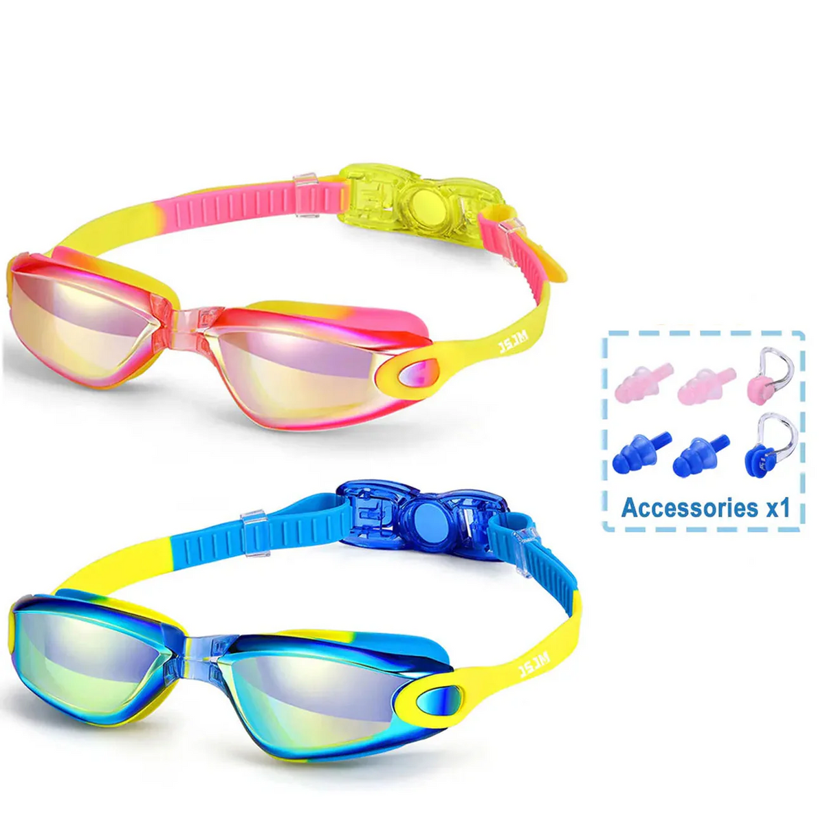 KidSeesal Kids Wide-View Anti-Fog Swim Goggles - UK Store