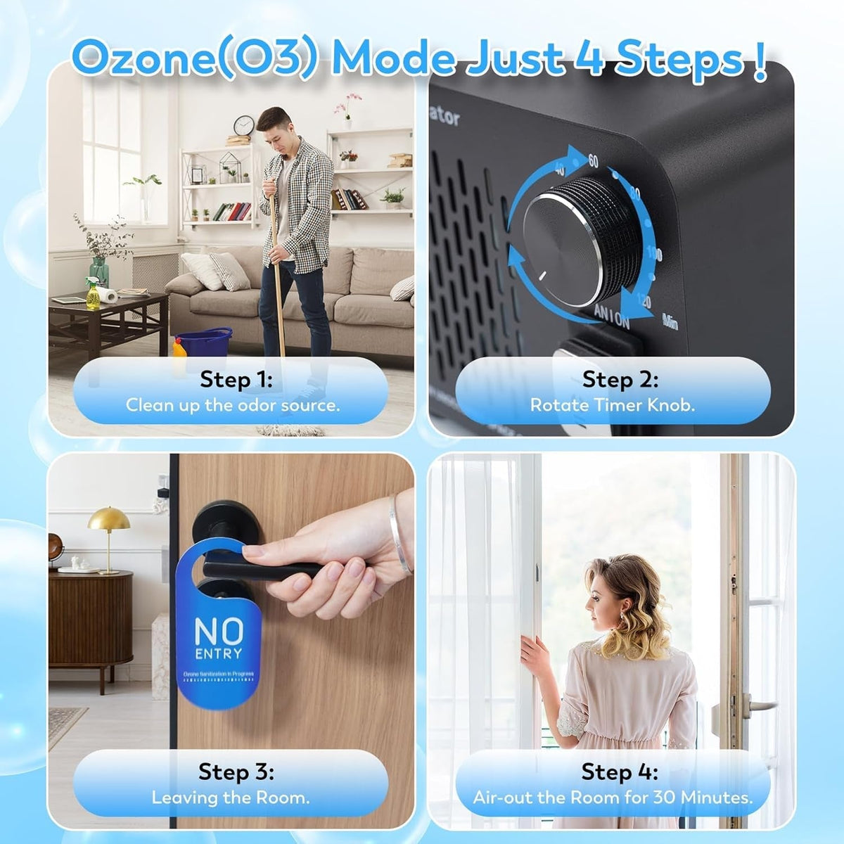 OzoPurex 68,000mg/h Ozone Generator & Ioniser for Large Spaces