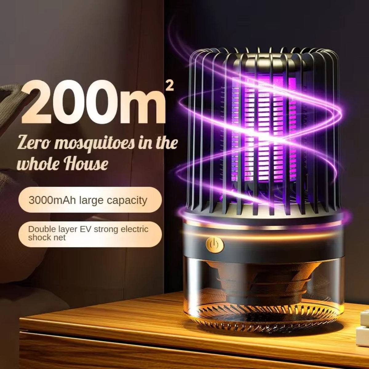 MozeeZap Mosquito Trap | Silent & Portable Indoor Bug Zapper UK