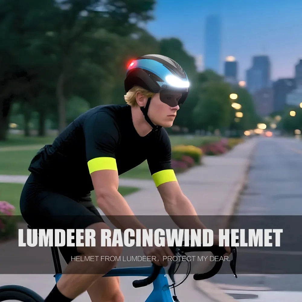 RideeMex Smart LED Cycling Helmet with Turn Signals & 3-Layer Protection