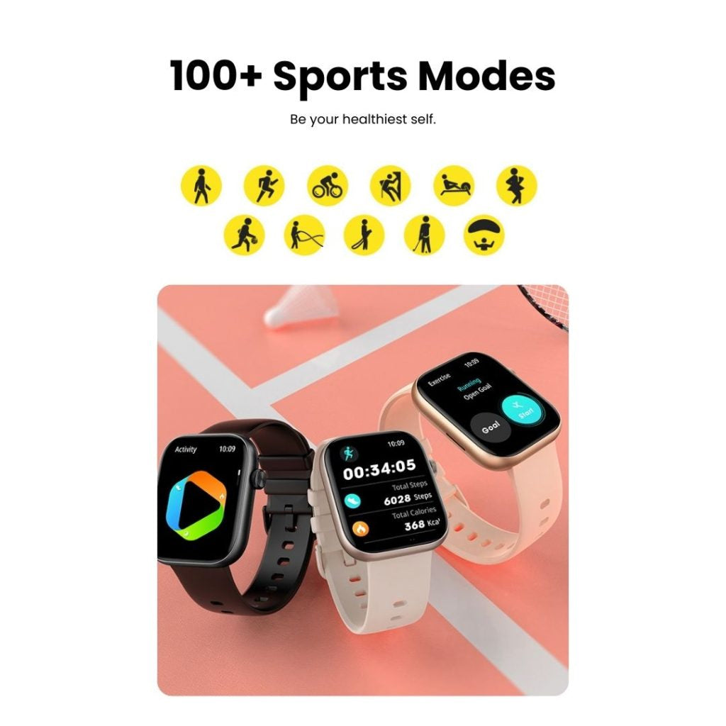 4llowHeart Smartwatch with Heart Rate & Bluetooth Calling UK