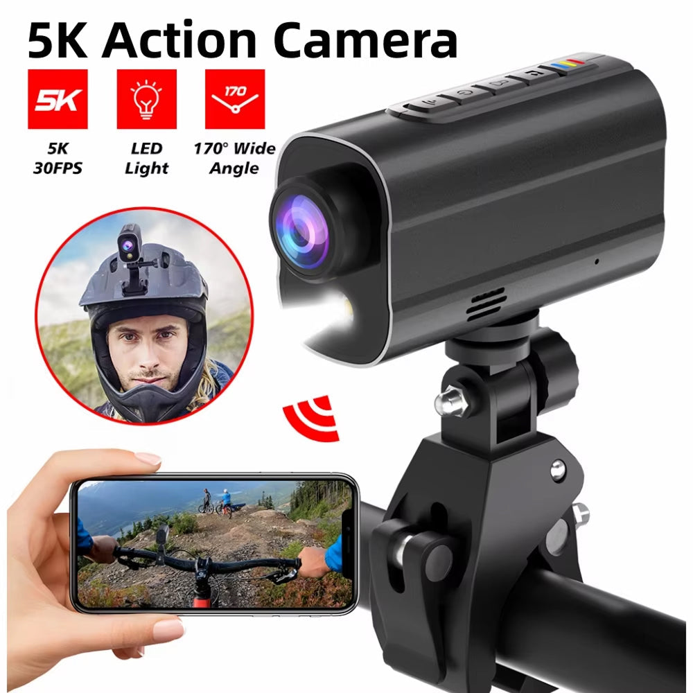 CyKamera v2 5K Bike Camera with EIS and LED Safety Light