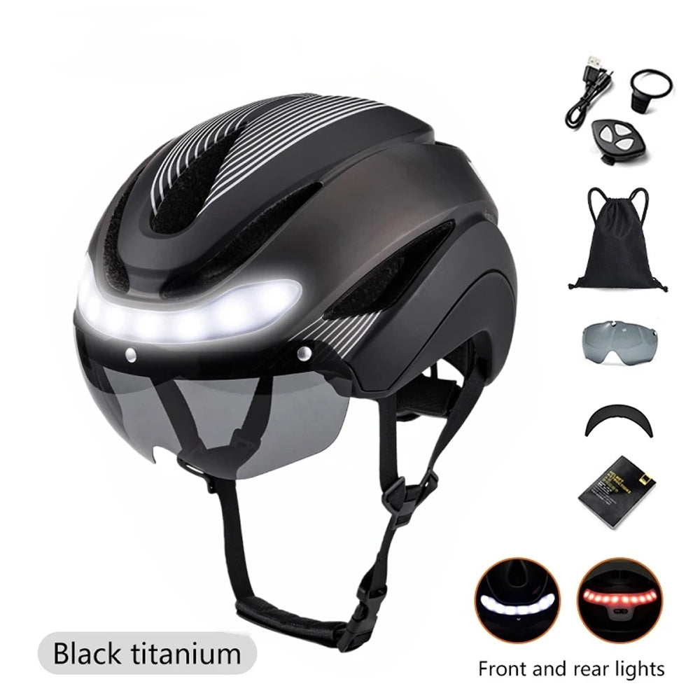 RideeMex Smart LED Cycling Helmet with Turn Signals & 3-Layer Protection