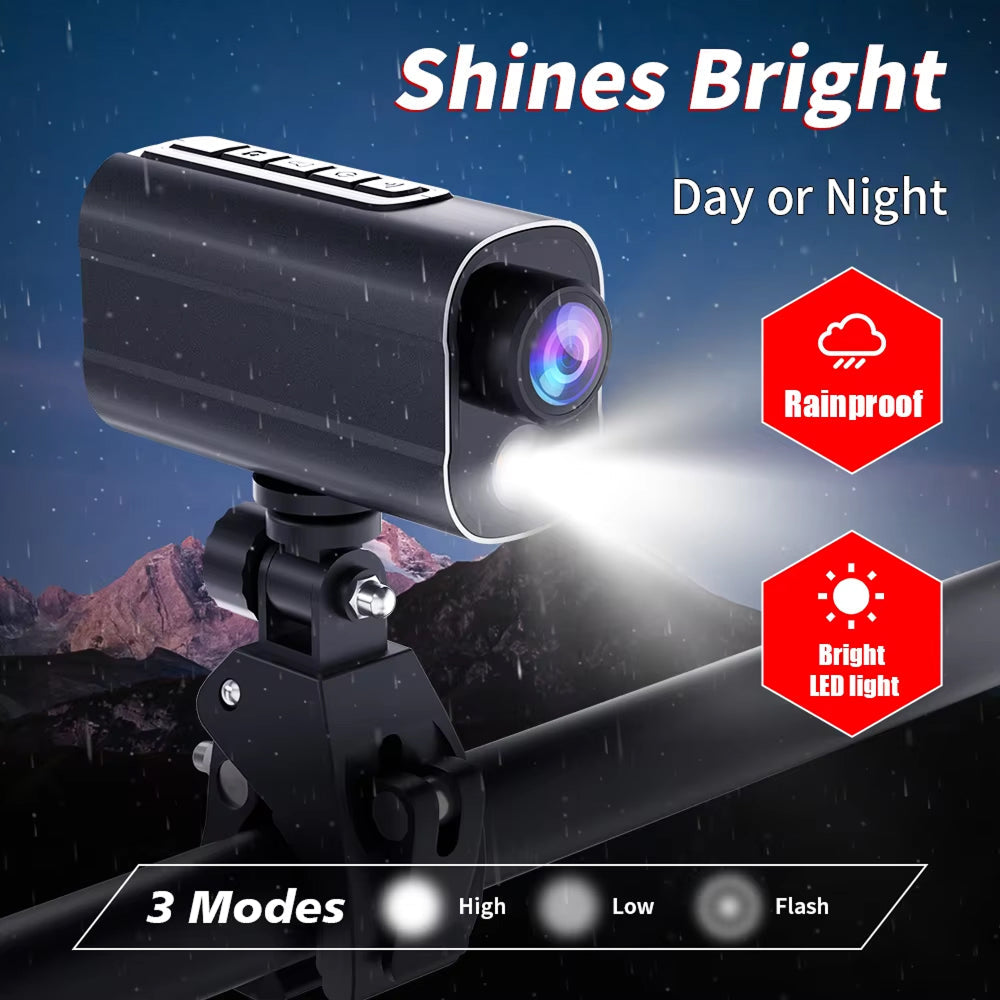 CyKamera v2 5K Bike Camera with EIS and LED Safety Light