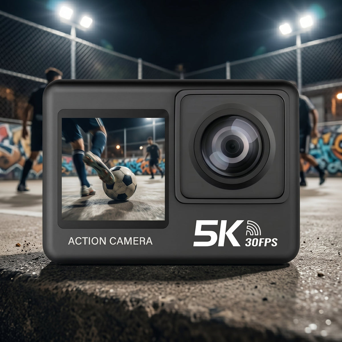 ZinoxCam 5K Ultra-HD Action Camera for Skiing