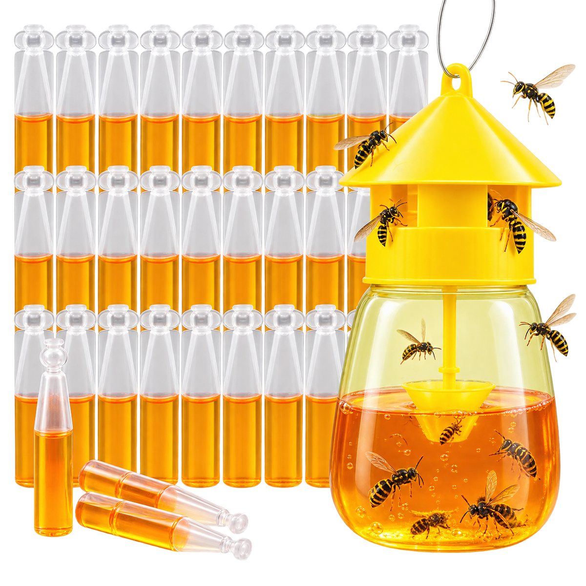 WaspZapi Wasp Trap Bait - Long Lasting Pheromone Cartridges UK