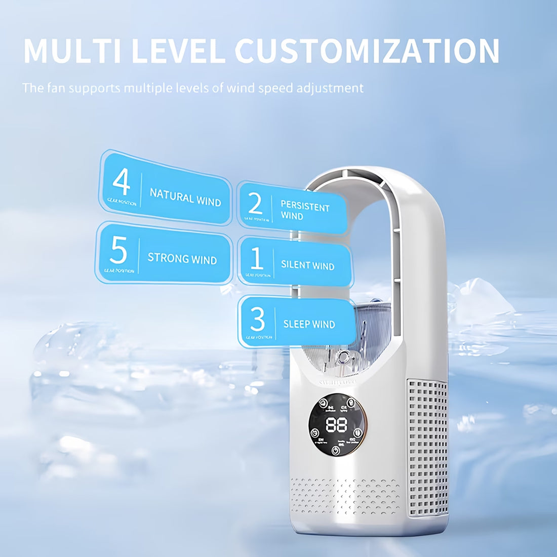AiryKull Portable Air Cooler 720° Bladeless Fan UK
