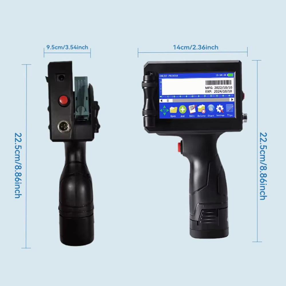 HandyPrin 600 DPI Portable Handheld Inkjet Printer for Industrial Coding