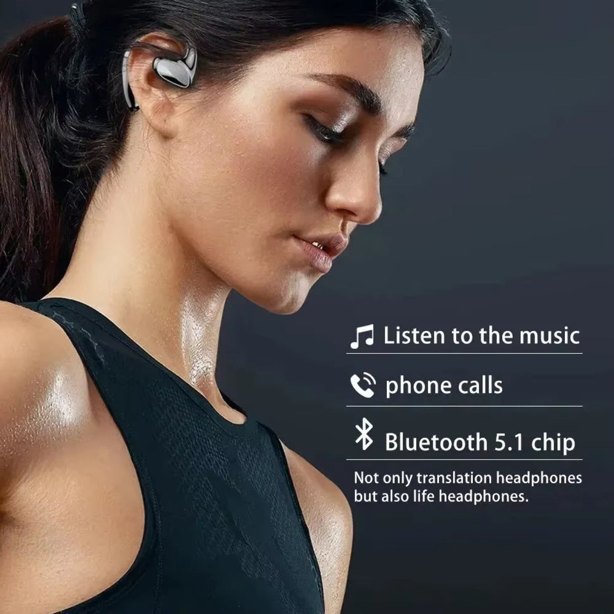 AilyMur AI Translation Earbuds - 144 Languages Real-Time Translator