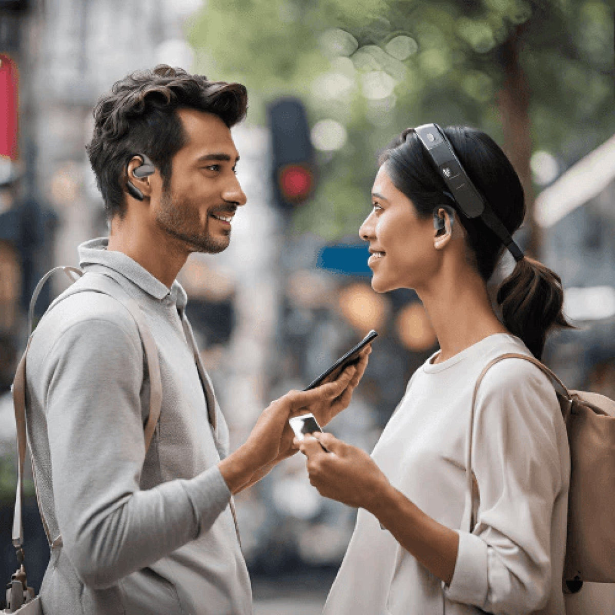 AilyMur AI Translation Earbuds - 144 Languages Real-Time Translator