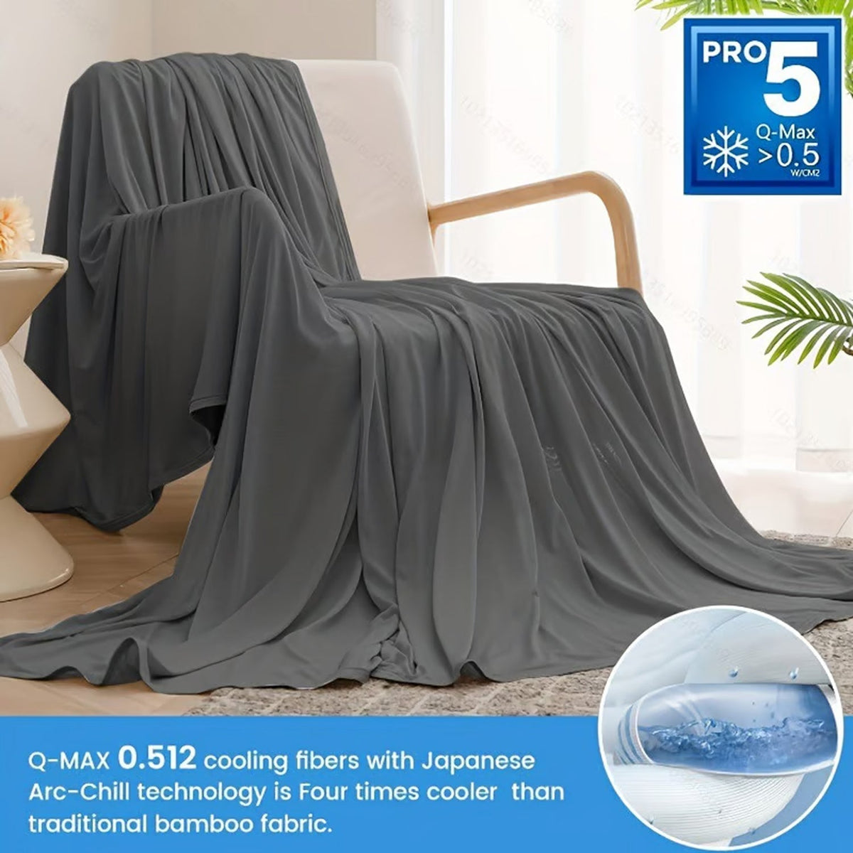 IceiBlank cooling blanket for night sweats and hot flashes