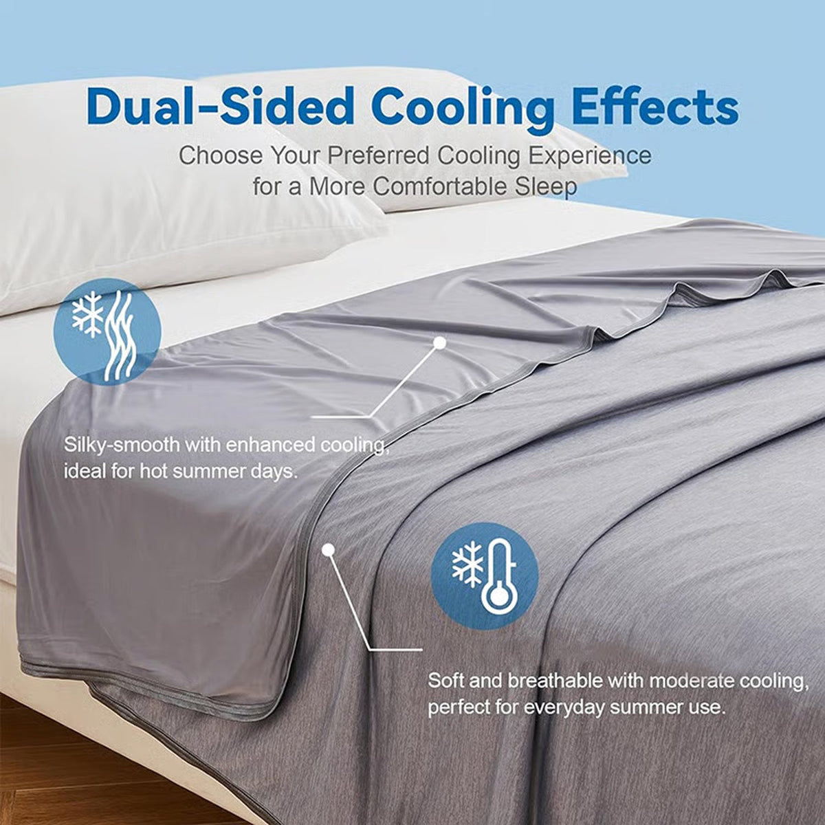 IceiBlank cooling blanket for night sweats and hot flashes