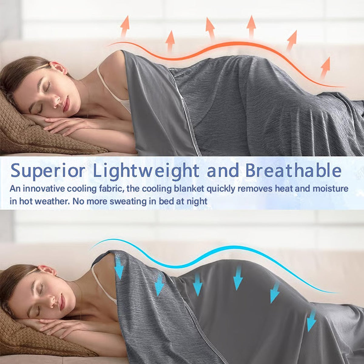 IceiBlank cooling blanket for night sweats and hot flashes