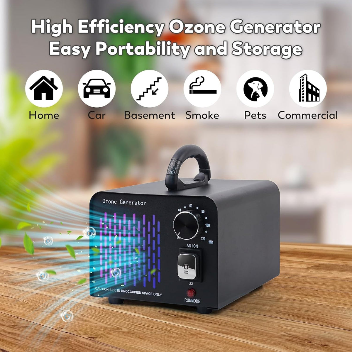 OzoPurex 68,000mg/h Ozone Generator & Ioniser for Large Spaces
