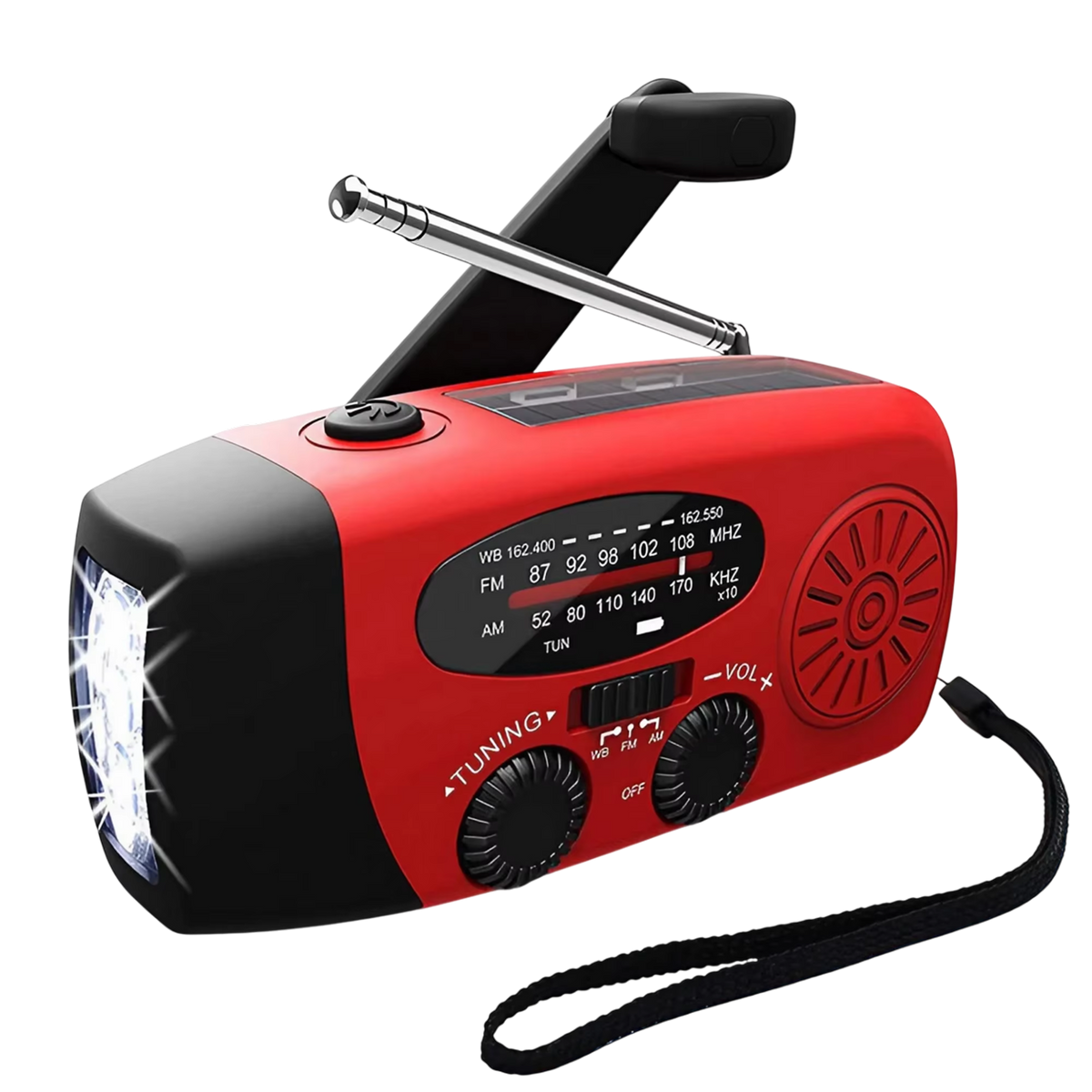 BeacinRil Emergency Radio - Solar & Hand Crank Weather Radio
