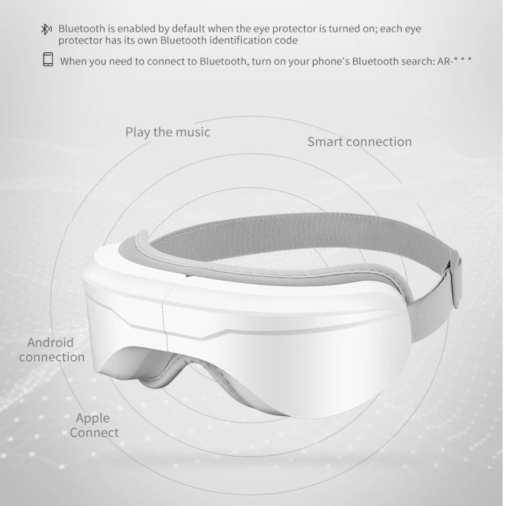 BlinkPam Portable Heated Eye Massager with Bluetooth