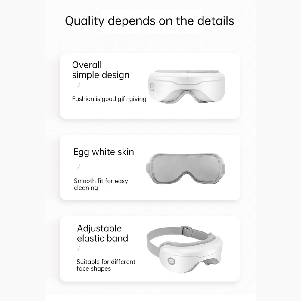 BlinkPam Portable Heated Eye Massager with Bluetooth