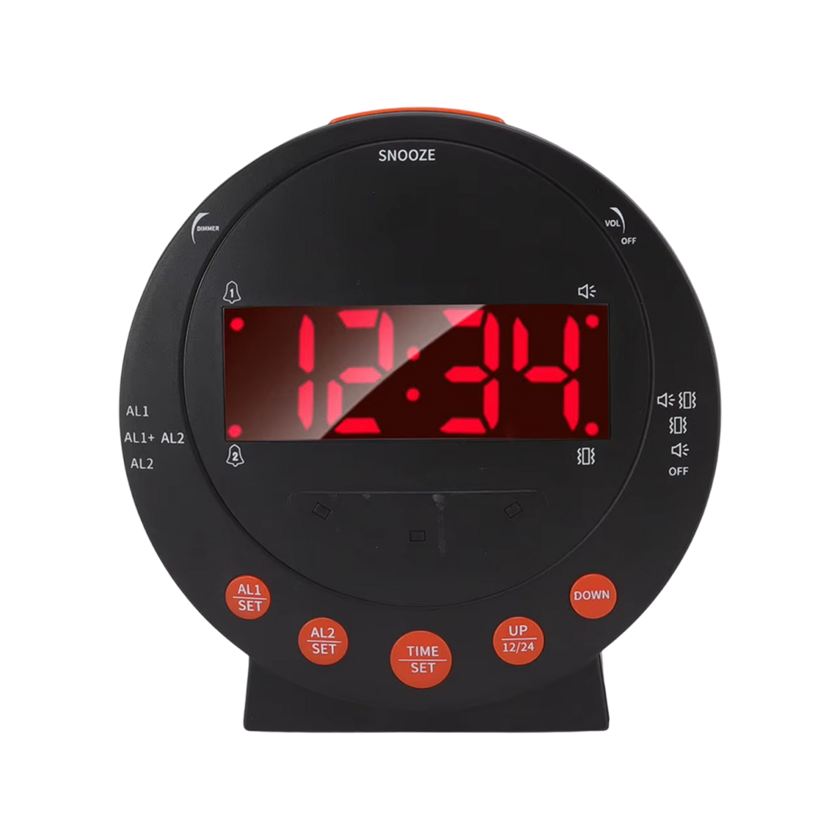 BlosomDay Vibrating Alarm Clock with Bed Shaker & 113dB Siren