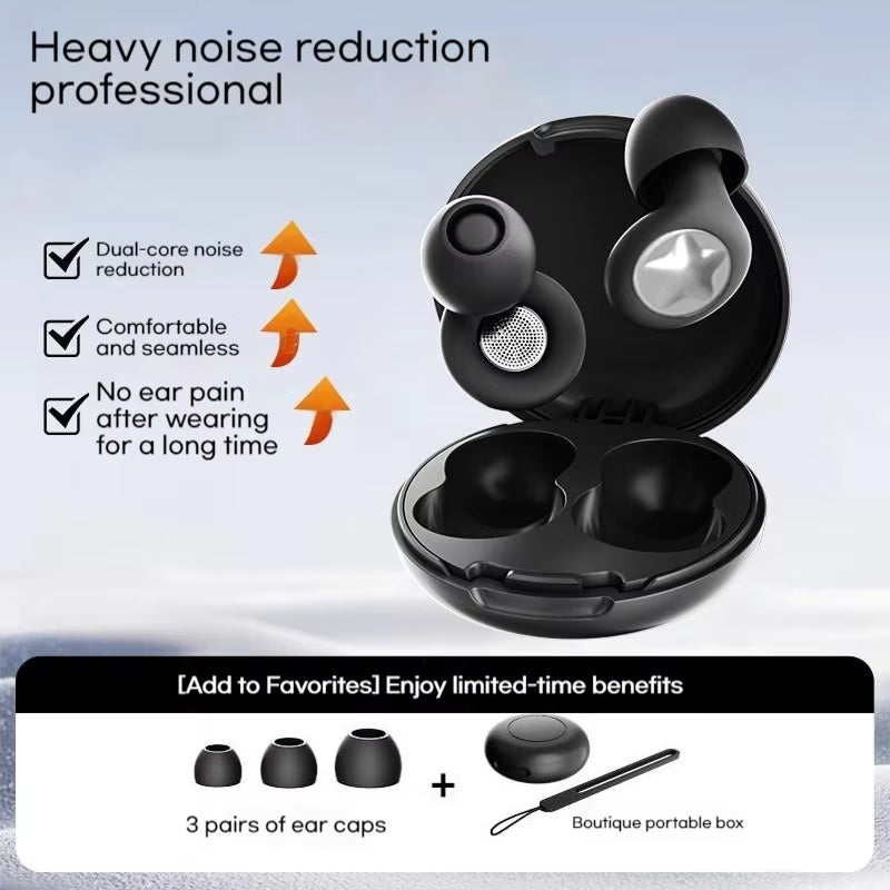BudSnuji 45dB Silicone Noise Reduction Earplugs for Snoring
