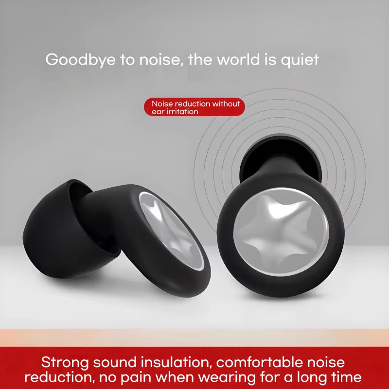 BudSnuji 45dB Silicone Noise Reduction Earplugs for Snoring