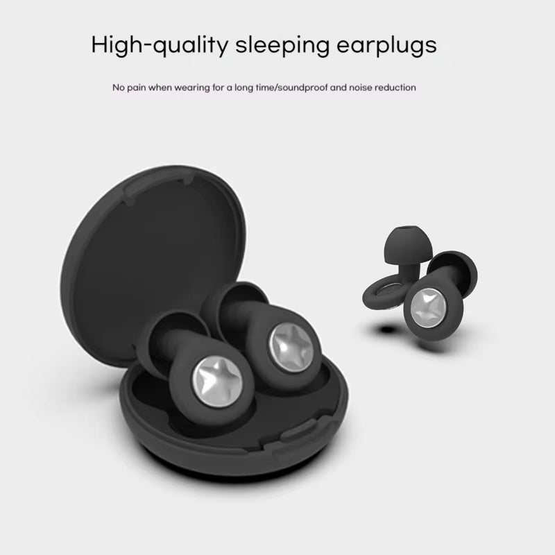 BudSnuji 45dB Silicone Noise Reduction Earplugs for Snoring