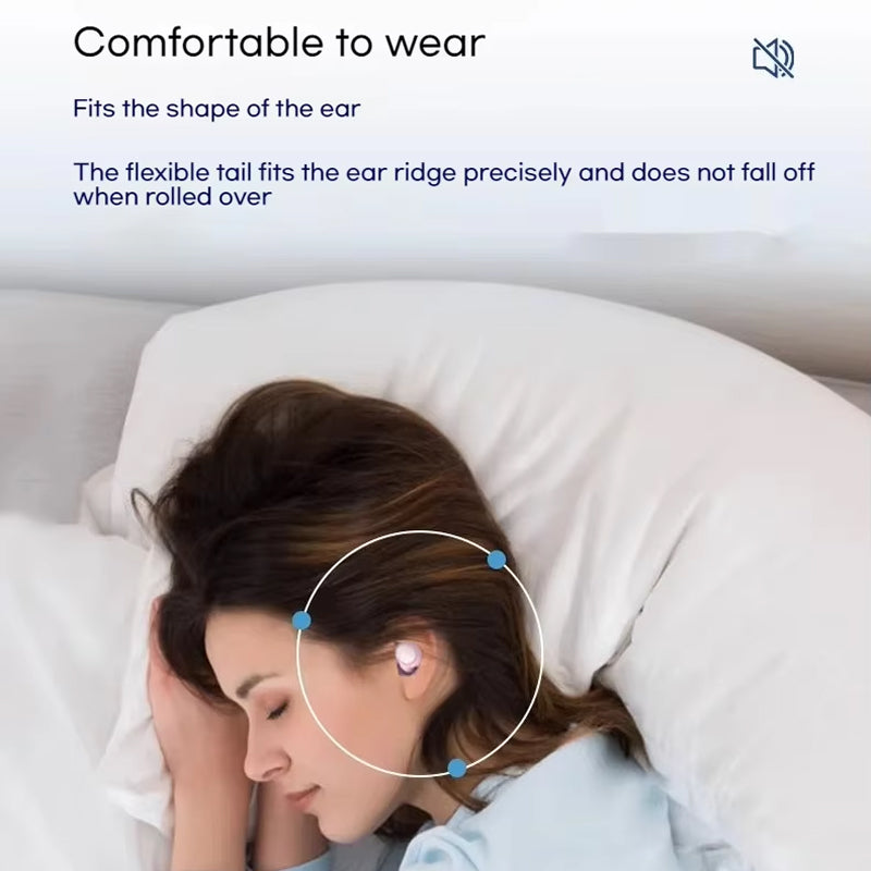 BudSnuji 45dB Silicone Noise Reduction Earplugs for Snoring