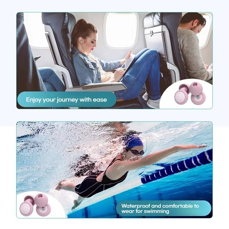 BudSnuji 45dB Silicone Noise Reduction Earplugs for Snoring