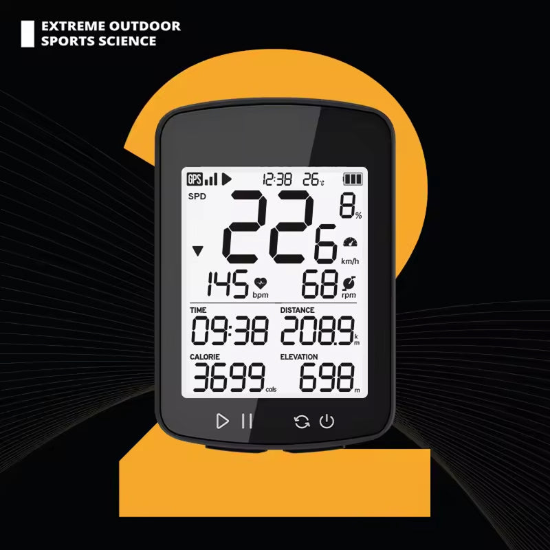ByPeedtal Bike Speedometer & GPS Cycling Computer | 29h Battery & IPX7