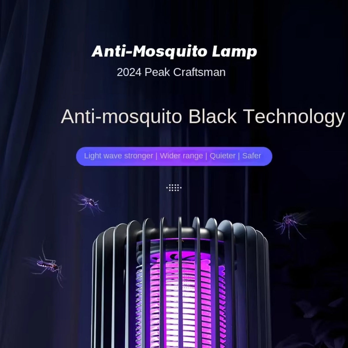MozeeZap Mosquito Trap | Silent & Portable Indoor Bug Zapper UK