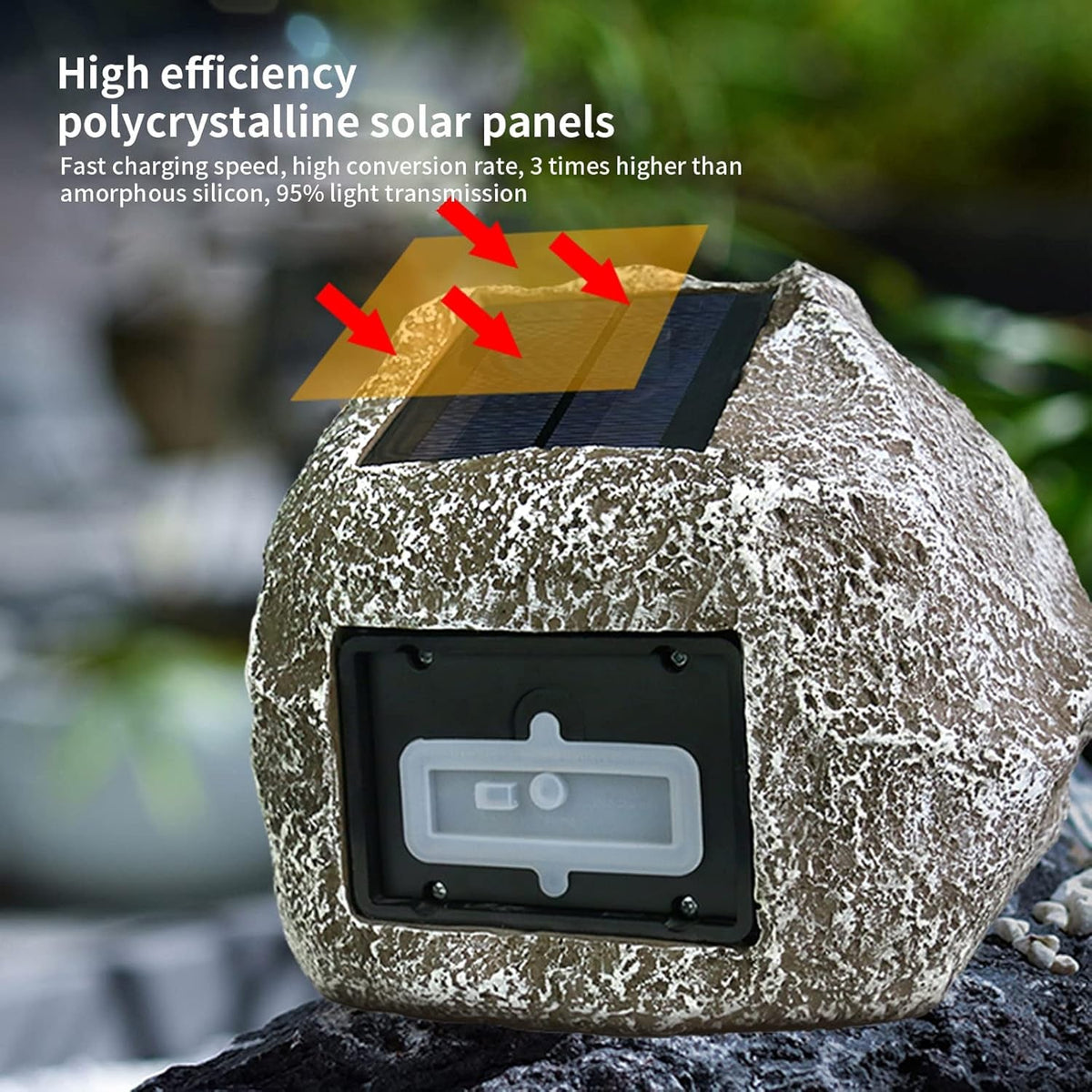 CairnVox Solar Powered Waterproof Outdoor Rock Speakers