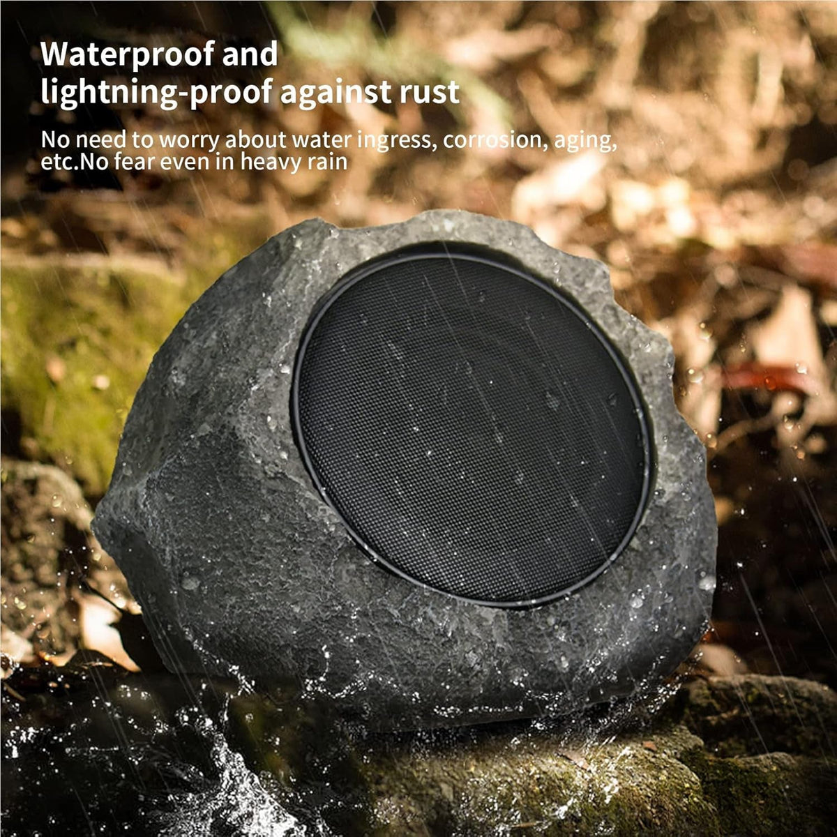 CairnVox Solar Powered Waterproof Outdoor Rock Speakers