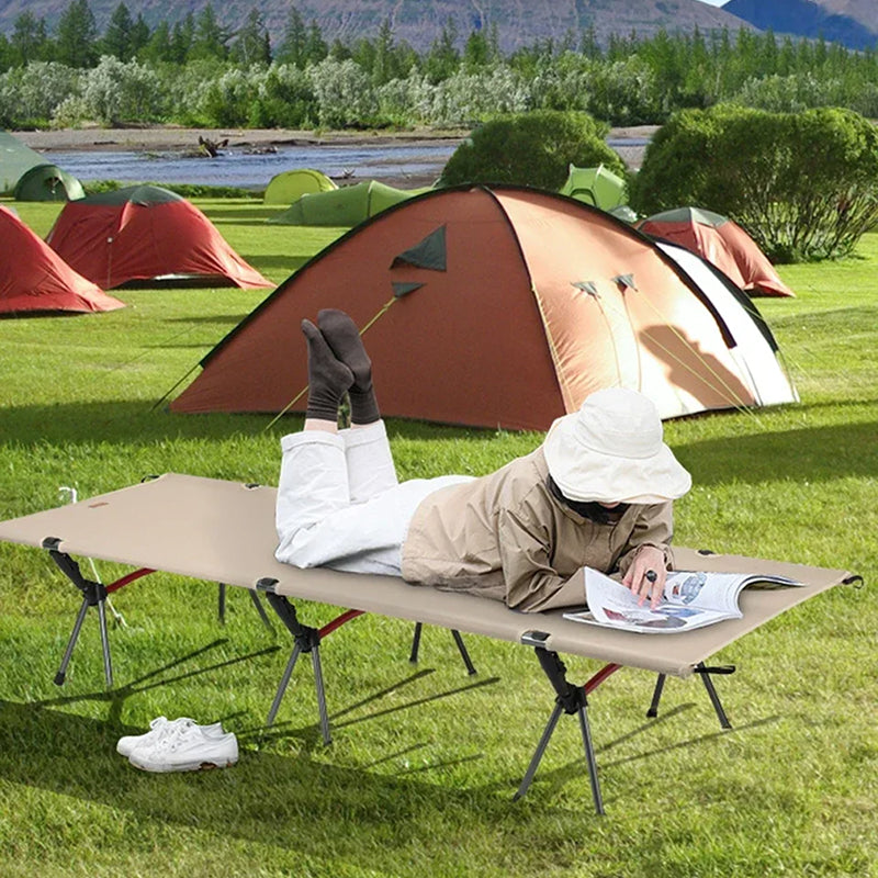 CampyCot Folding Camping Cot UK - Dual Height & 150kg Capacity