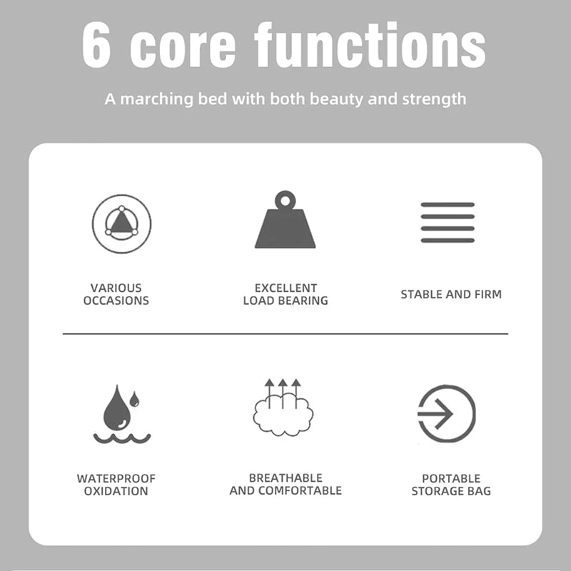 CampyCot Folding Camping Cot UK - Dual Height & 150kg Capacity
