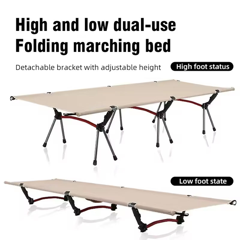 CampyCot Folding Camping Cot UK - Dual Height & 150kg Capacity