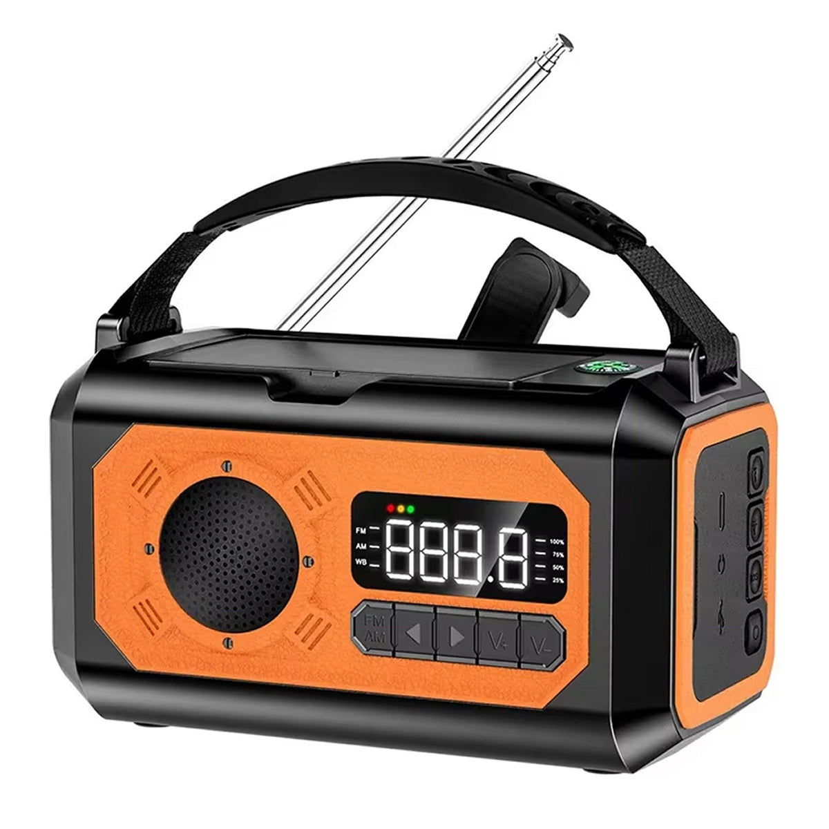 CastyClim Emergency Weather Radio with Solar and Hand Crank