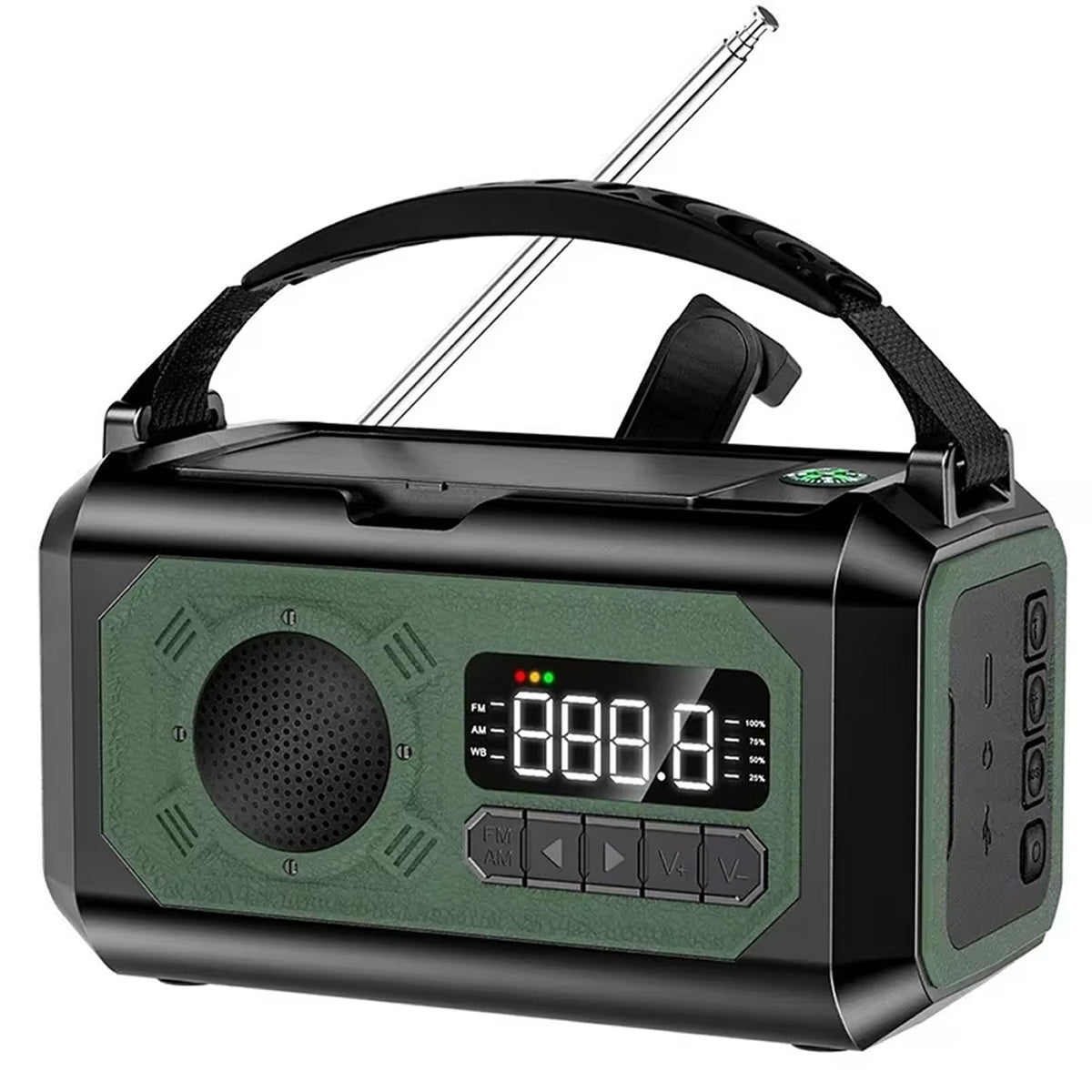 CastyClim Emergency Weather Radio with Solar and Hand Crank