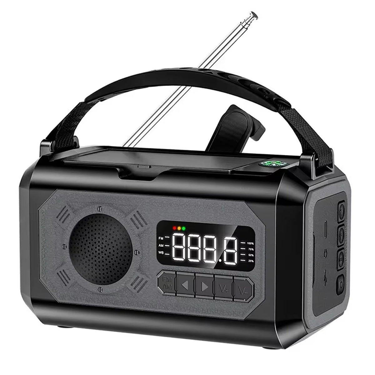 CastyClim Emergency Weather Radio with Solar and Hand Crank