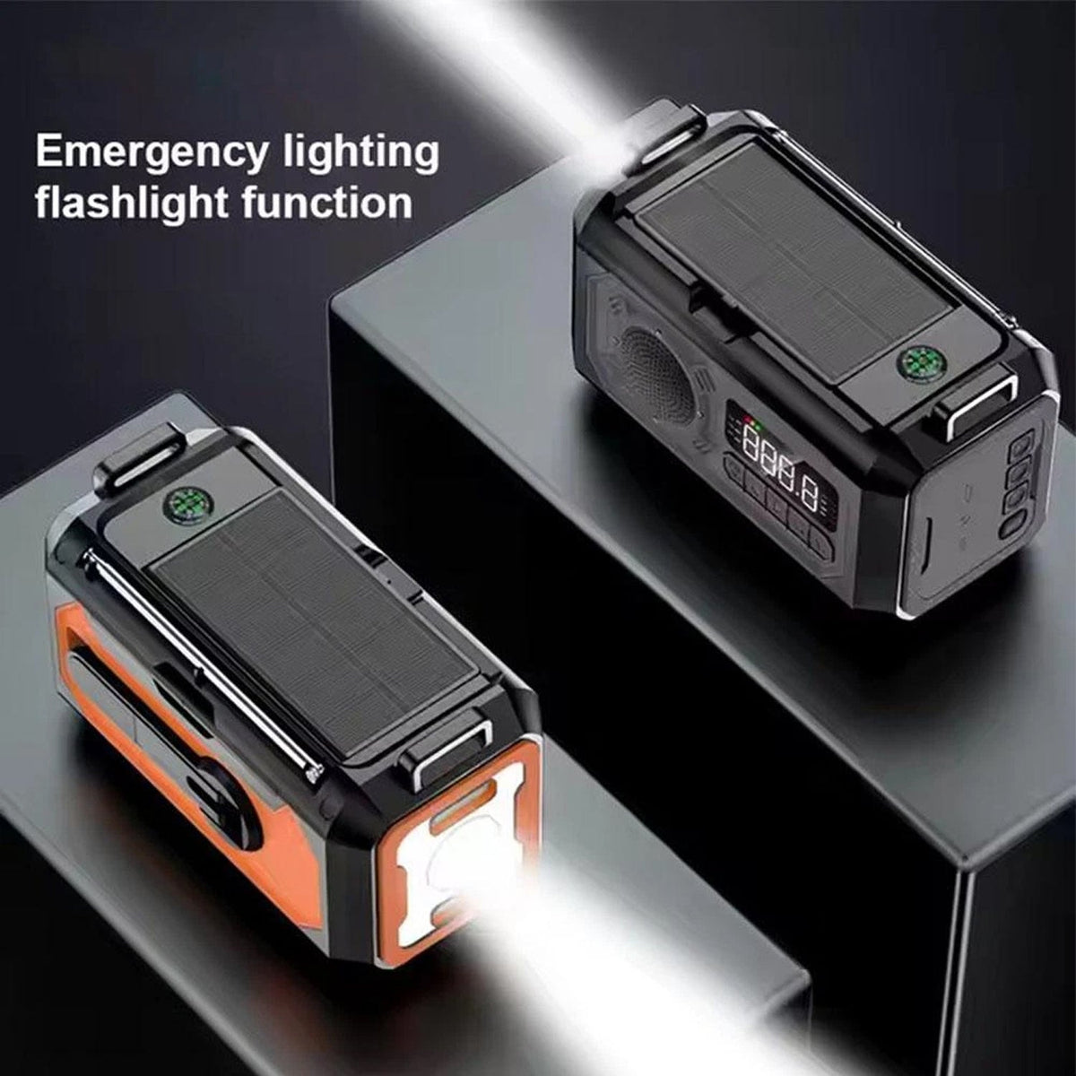 CastyClim Emergency Weather Radio with Solar and Hand Crank
