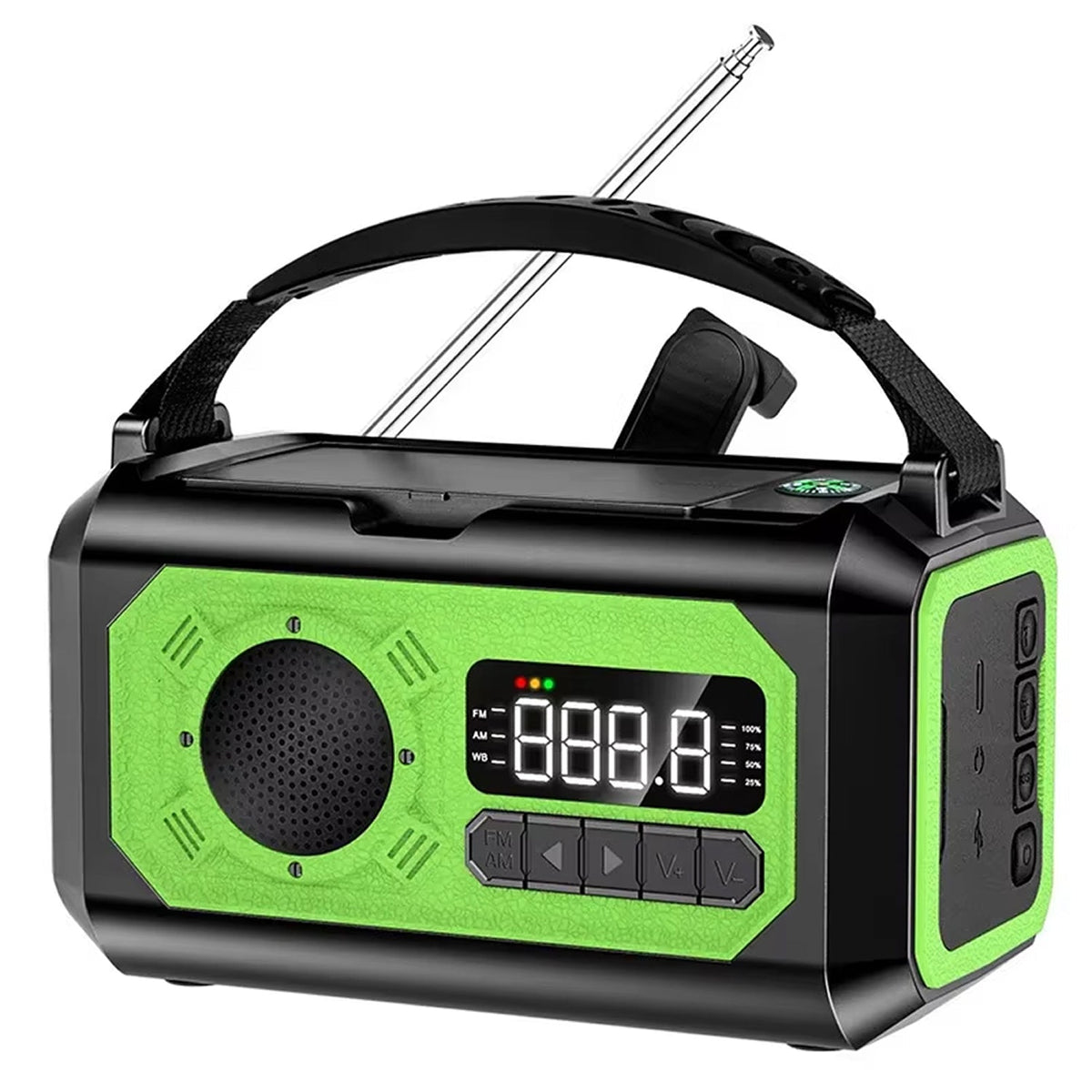 CastyClim Emergency Weather Radio with Solar and Hand Crank
