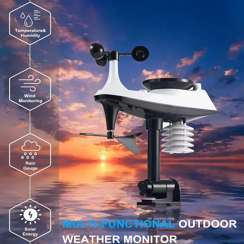 ClitEnvi Wireless Weather Station with Rain Gauge UK