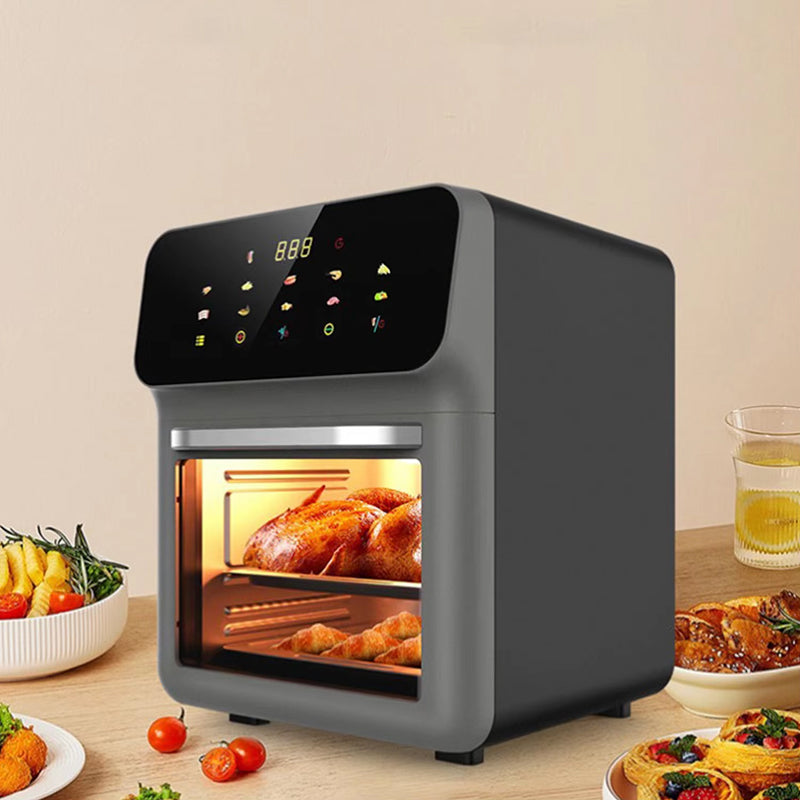 Crisvora 10L Digital Air Fryer with Viewing Window & 360° Air Circulation
