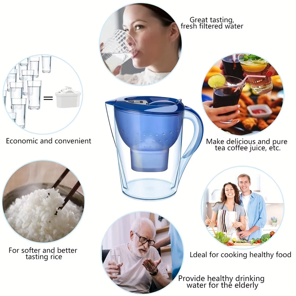 CrysTap 3.5L Water Filter Pitcher for Purer Drinking Water