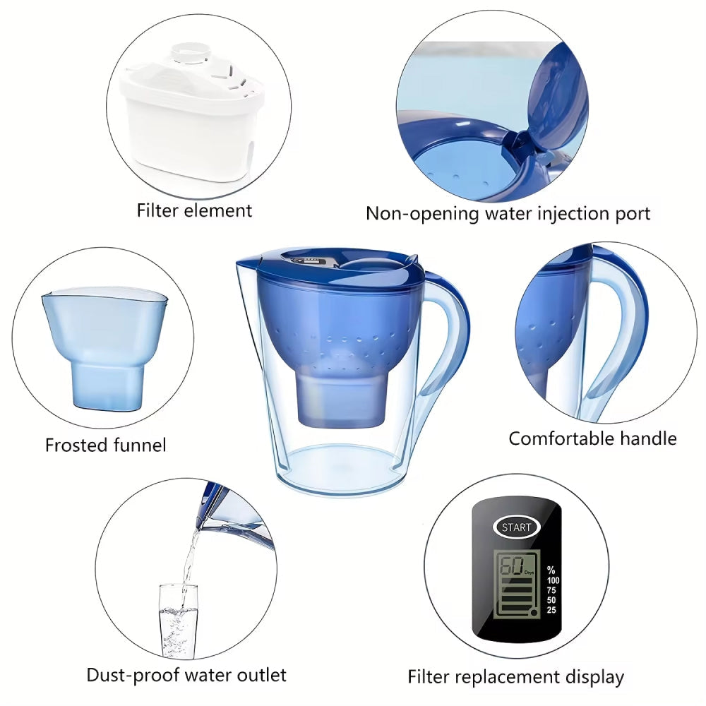 CrysTap 3.5L Water Filter Pitcher for Purer Drinking Water