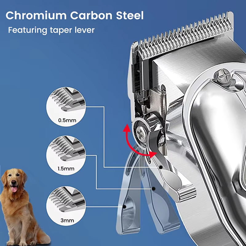 CuttiGogi Low-Noise Dog Clippers | Rechargeable Pet Hair Trimmer