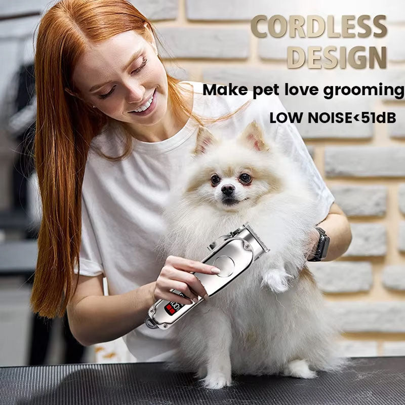 CuttiGogi Low-Noise Dog Clippers | Rechargeable Pet Hair Trimmer