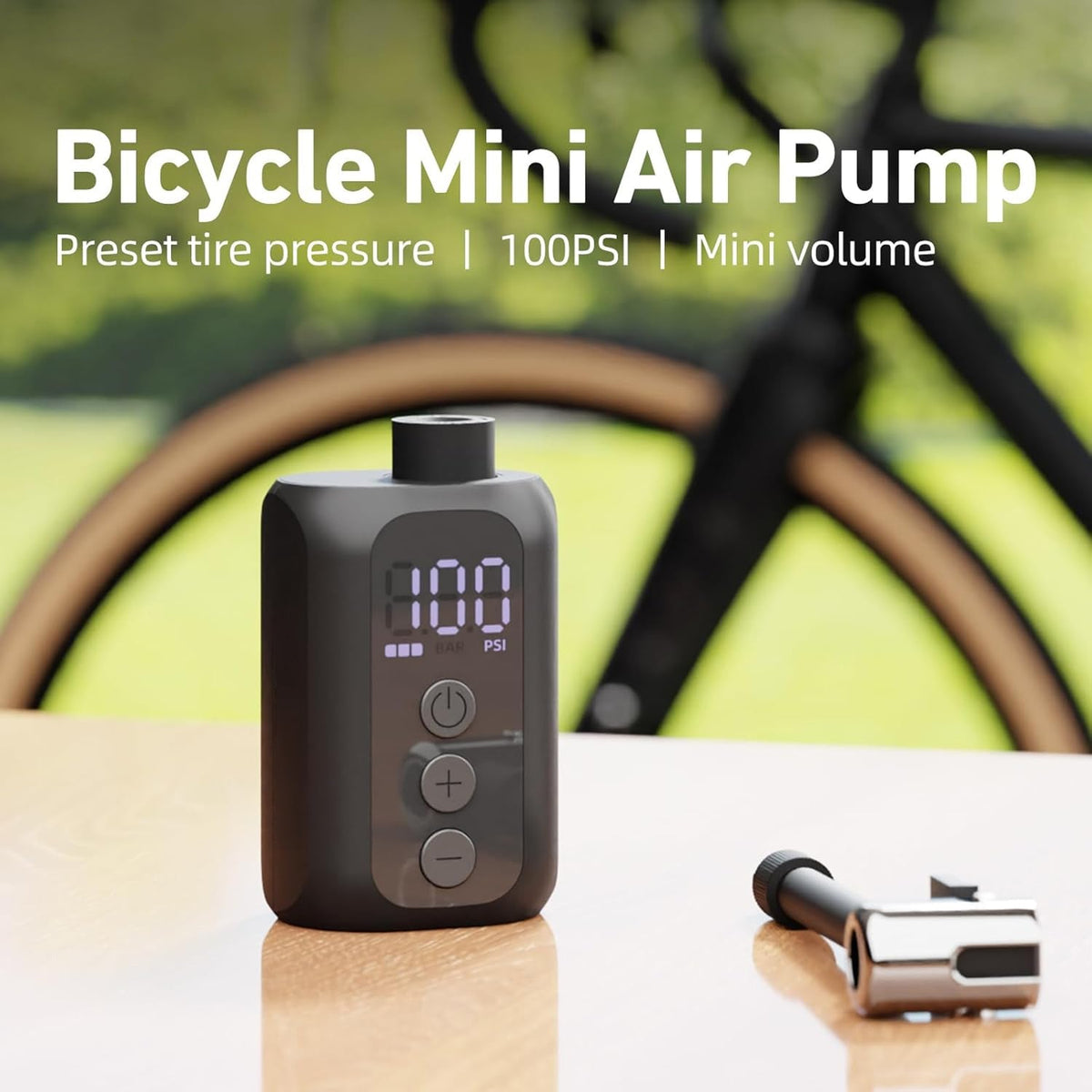CyclPumpi Portable Electric Tyre Pump for Road & Mountain Bikes