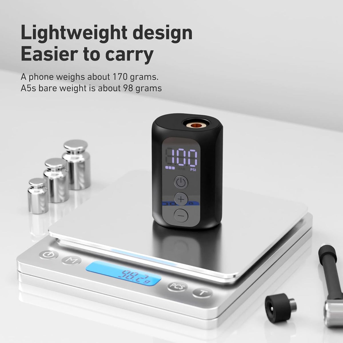 CyclPumpi Portable Electric Tyre Pump for Road & Mountain Bikes